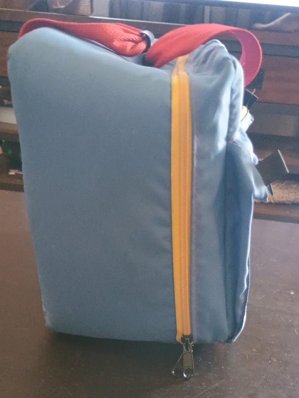 Vintage Nintendo Blue and Red Travel Case - Portable Gaming Bag